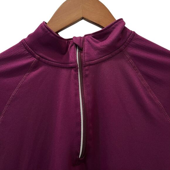 Danskin Now Womens Purple Semi-fitted 1/4 Zip Athletic Top Size Medium - Picture 5 of 11